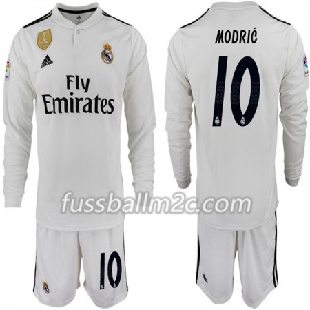 Fußballtrikots Real Madrid MODRIC 10 Kinder Heim Trikotsatz 2018-2019 Langarm Fußballtrikots Real Madrid MODRIC 10 Kinder Heim Trikotsatz 2018-2019 Langarm